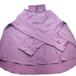 Tommy Hilfiger Men's Sz 18 18.5 34/35 2XL Long Sleeve Button Down Shirt Preowned